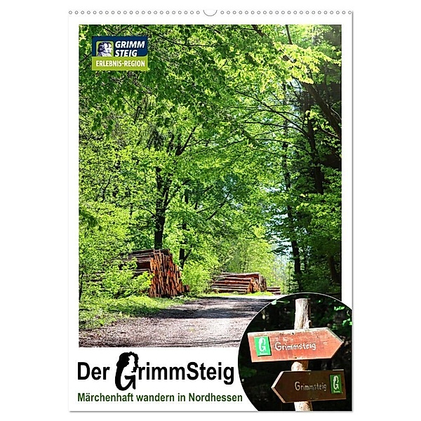 Der Grimmsteig (Wandkalender 2024 DIN A2 hoch), CALVENDO Monatskalender, Sabine Löwer