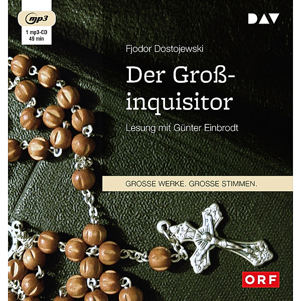 Der Grossinquisitor,1 Audio-CD, 1 MP3, Fjodor M. Dostojewskij