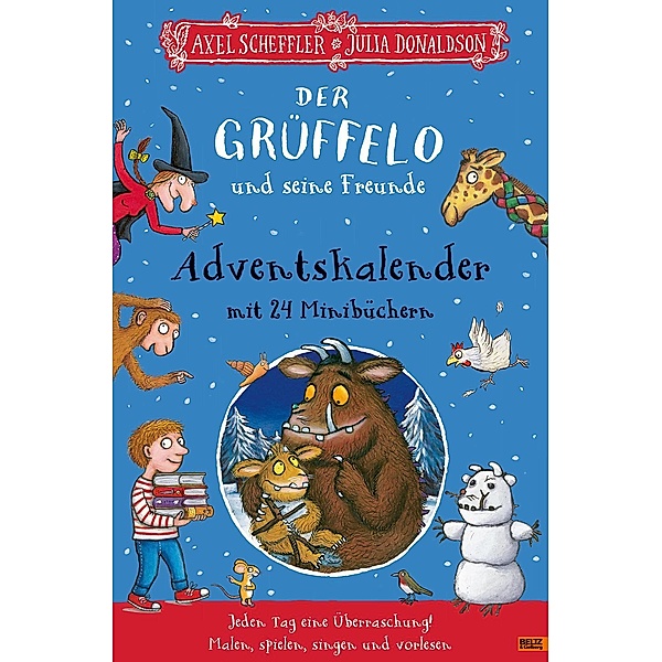 Der Grüffelo und seine Freunde. Adventskalender mit 24 Minibüchern, Axel Scheffler, Julia Donaldson