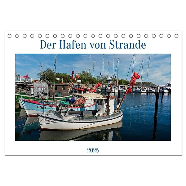 Der Hafen von Strande (Tischkalender 2025 DIN A5 quer), CALVENDO Monatskalender, Calvendo, Christiane Kulisch