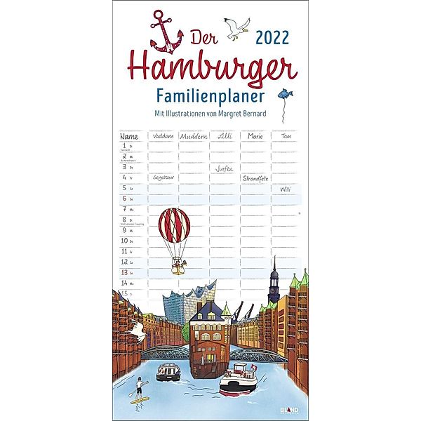 Der Hamburger Familienplaner Kalender 2022