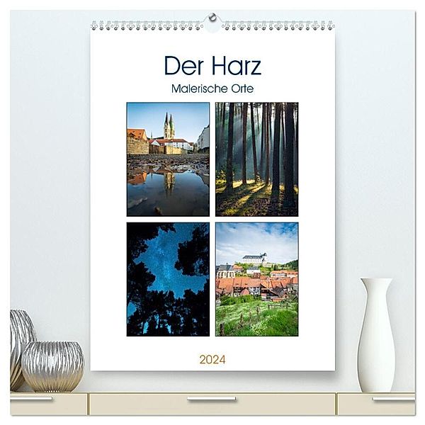 Der Harz - Malerische Orte (hochwertiger Premium Wandkalender 2024 DIN A2 hoch), Kunstdruck in Hochglanz, Martin Wasilewski