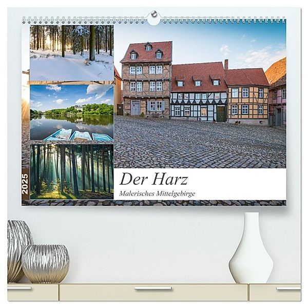 Der Harz - Malerisches Mittelgebirge (hochwertiger Premium Wandkalender 2025 DIN A2 quer), Kunstdruck in Hochglanz, Calvendo, Martin Wasilewski