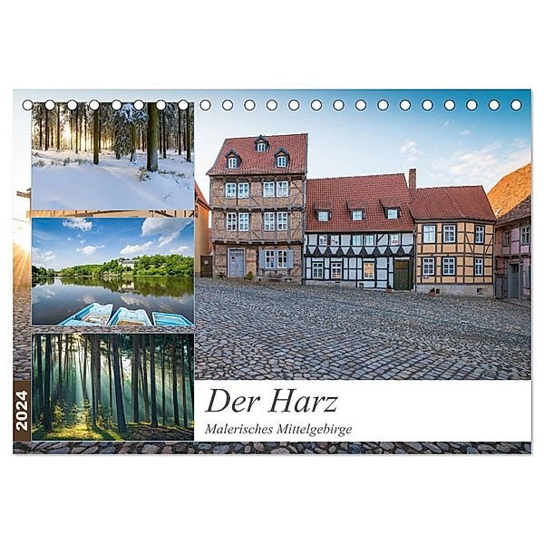 Der Harz - Malerisches Mittelgebirge (Tischkalender 2024 DIN A5 quer), CALVENDO Monatskalender, Martin Wasilewski