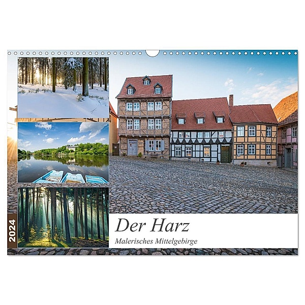 Der Harz - Malerisches Mittelgebirge (Wandkalender 2024 DIN A3 quer), CALVENDO Monatskalender, Martin Wasilewski