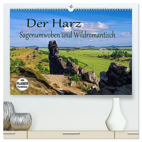 Der Harz - Sagenumwoben und Wildromantisch (hochwertiger Premium Wandkalender 2024 DIN A2 quer), Kunstdruck in Hochglanz, LianeM