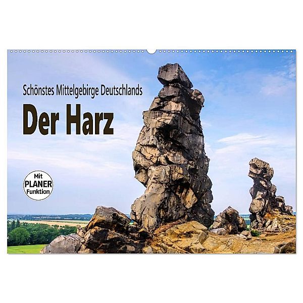 Der Harz - Schönstes Mittelgebirge Deutschlands (Wandkalender 2024 DIN A2 quer), CALVENDO Monatskalender, LianeM