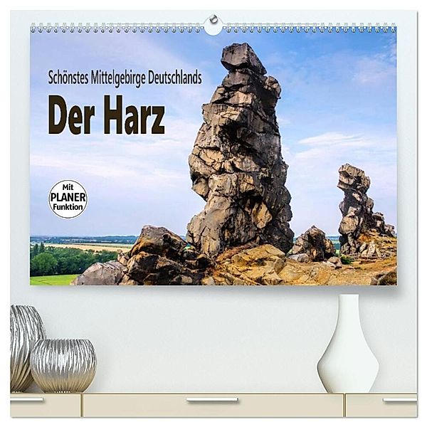 Der Harz - Schönstes Mittelgebirge Deutschlands (hochwertiger Premium Wandkalender 2024 DIN A2 quer), Kunstdruck in Hochglanz, LianeM