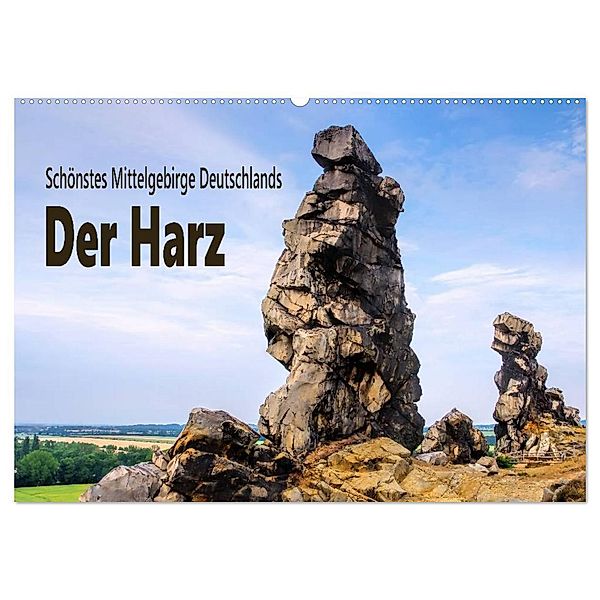 Der Harz - Schönstes Mittelgebirge Deutschlands (Wandkalender 2024 DIN A2 quer), CALVENDO Monatskalender, LianeM