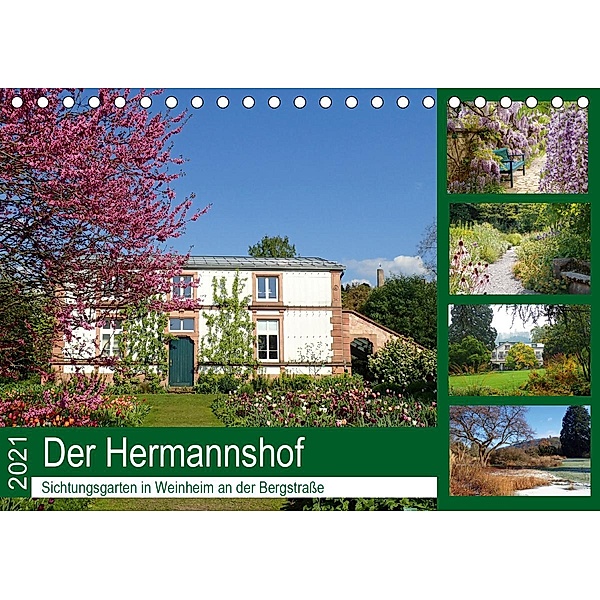 Der Hermannshof Sichtungsgarten in Weinheim an der Bergstraße (Tischkalender 2021 DIN A5 quer), Ilona Andersen