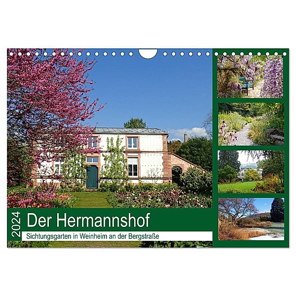 Der Hermannshof Sichtungsgarten in Weinheim an der Bergstraße (Wandkalender 2024 DIN A4 quer), CALVENDO Monatskalender, Ilona Andersen