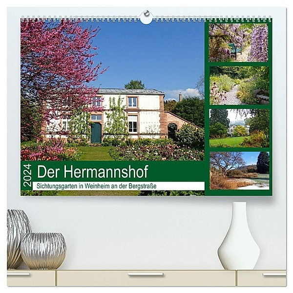 Der Hermannshof Sichtungsgarten in Weinheim an der Bergstraße (hochwertiger Premium Wandkalender 2024 DIN A2 quer), Kunstdruck in Hochglanz, Ilona Andersen