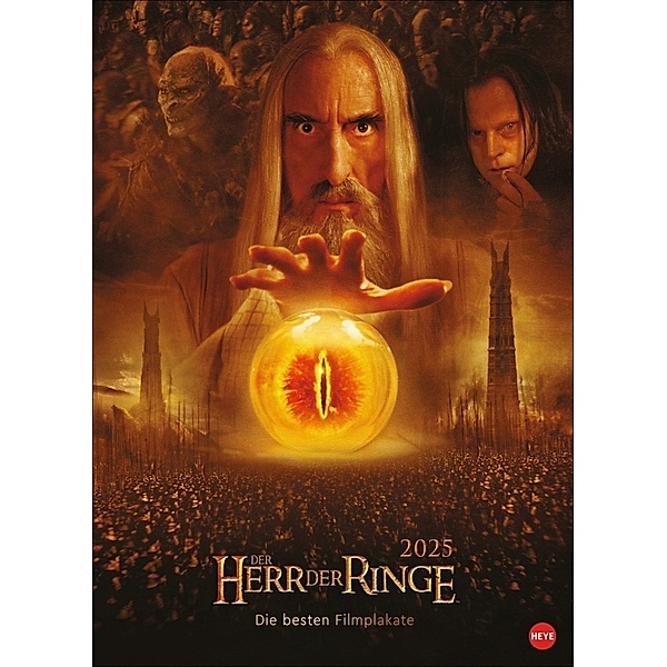 Der Herr der Ringe Filmplakate Edition Kalender 2025