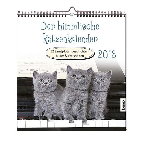 Der himmlische Katzenkalender 2018, Heike Wendler