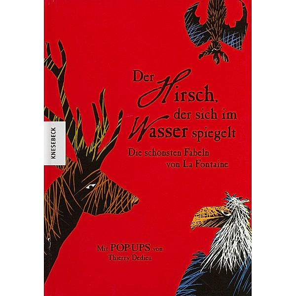 Der Hirsch, der sich im Wasser spiegelt, Jean de La Fontaine, Thierry Dedieu