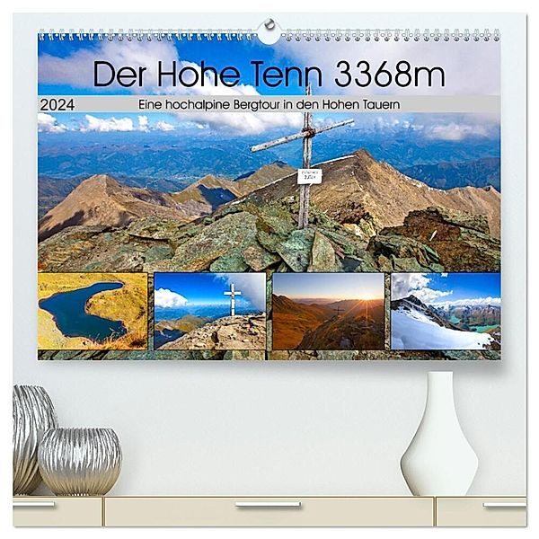 Der Hohe Tenn 3368m (hochwertiger Premium Wandkalender 2024 DIN A2 quer), Kunstdruck in Hochglanz, Christa Kramer