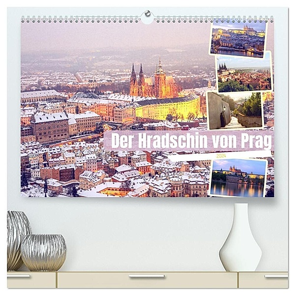 Der Hradschin von Prag (hochwertiger Premium Wandkalender 2024 DIN A2 quer), Kunstdruck in Hochglanz, Drachenkind-Fotografie