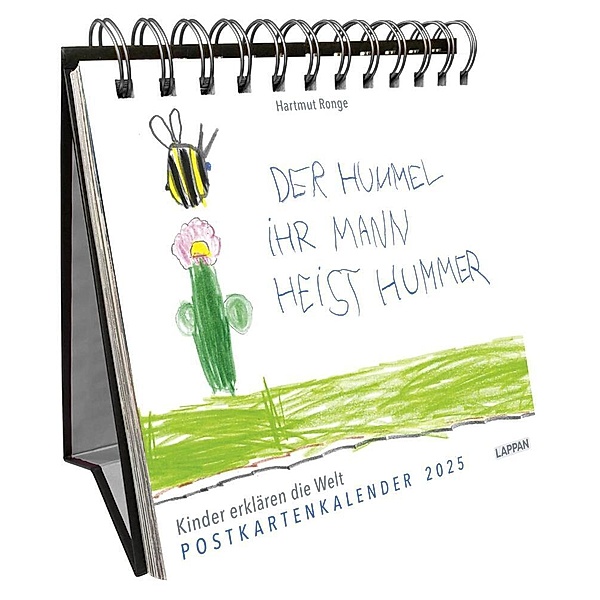 Der Hummel ihr Mann heist Hummer -  Postkartenkalender 2025, Hartmut Ronge