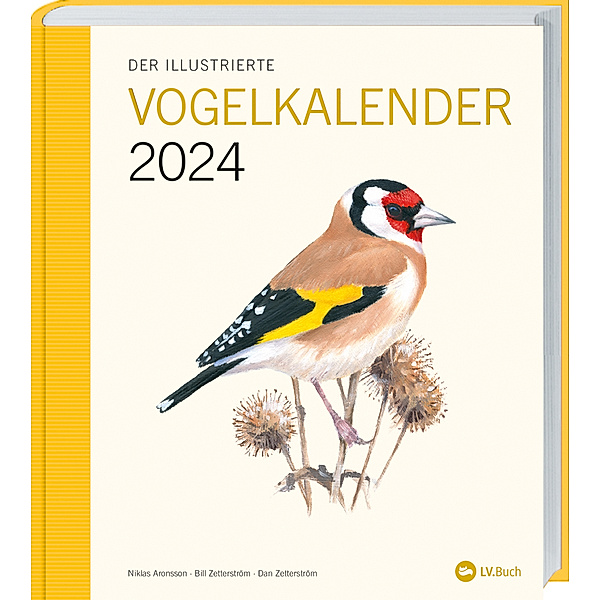 Der illustrierte Vogelkalender 2024, Niklas Aronsson, Bill Zetterström, Dan Zetterström