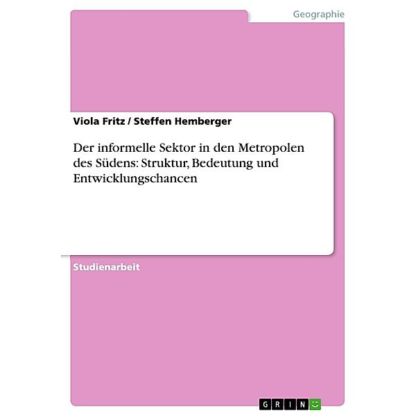 Der informelle Sektor in den Metropolen des Südens: Struktur, Bedeutung und Entwicklungschancen, Viola Fritz, Steffen Hemberger