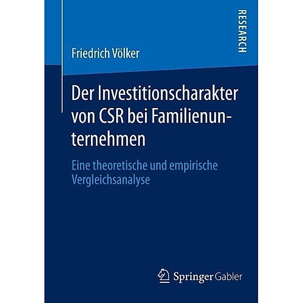 Der Investitionscharakter von CSR bei Familienunternehmen, Friedrich Völker