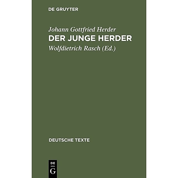 Der junge Herder, Johann Gottfried Herder