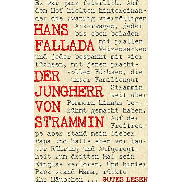 Der Jungherr von Strammin, Hans Fallada