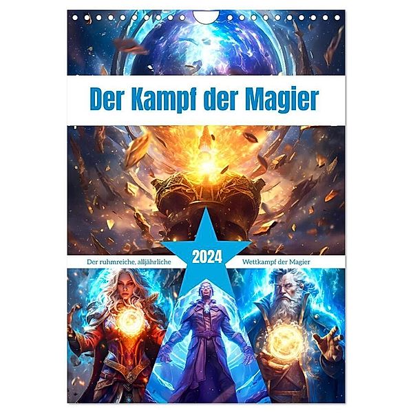 Der Kampf der Magier (Wandkalender 2024 DIN A4 hoch), CALVENDO Monatskalender, Steffen Gierok-Latniak