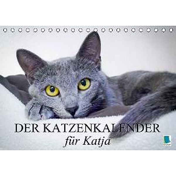 Der Katzenkalender für Katja (Tischkalender 2015 DIN A5 quer), CALVENDO