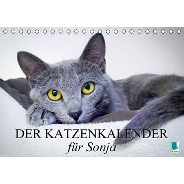 Der Katzenkalender für Sonja (Tischkalender 2016 DIN A5 quer), Calvendo