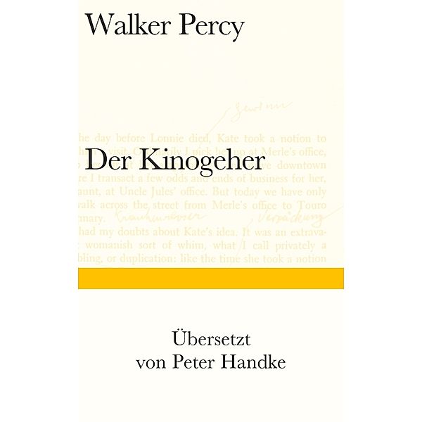 Der Kinogeher, Walker Percy