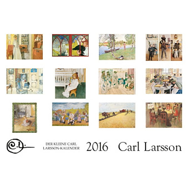 Der Kleine Carl Larsson-Kalender 2016, Carl Larsson