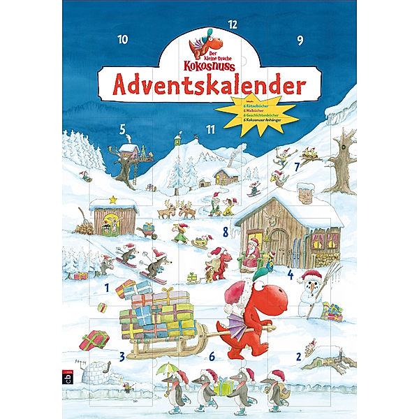 Der kleine Drache Kokosnuss Adventskalender: Weihnachtsdorf, Ingo Siegner