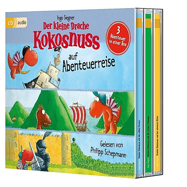 Der kleine Drache Kokosnuss auf Abenteuerreise,3 Audio-CD, Ingo Siegner