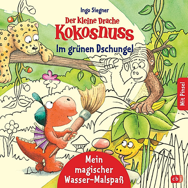 Der kleine Drache Kokosnuss - Mein magischer Wasser-Malspaß - Im grünen Dschungel, Ingo Siegner