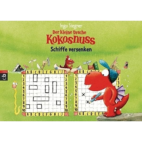 Der kleine Drache Kokosnuss - Spieleblock - Schiffe versenken, Ingo Siegner