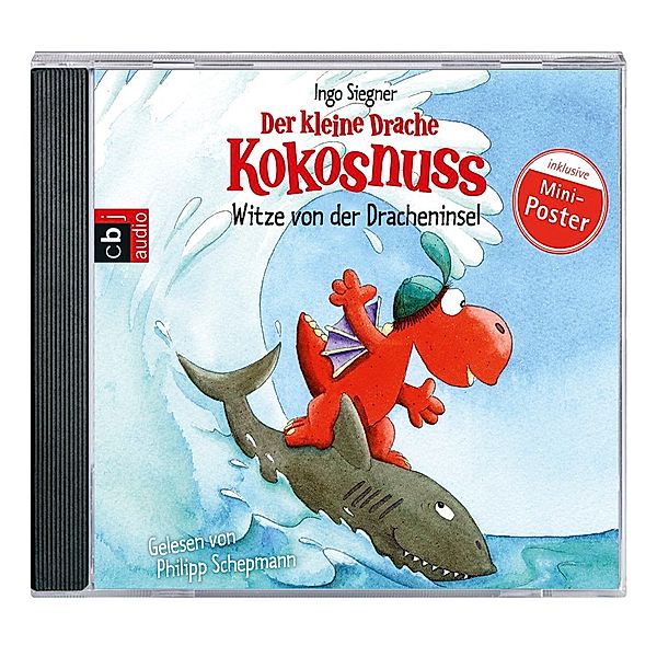 Der kleine Drache Kokosnuss - Witze von der Dracheninsel.Bd.1,Audio-CD, Ingo Siegner