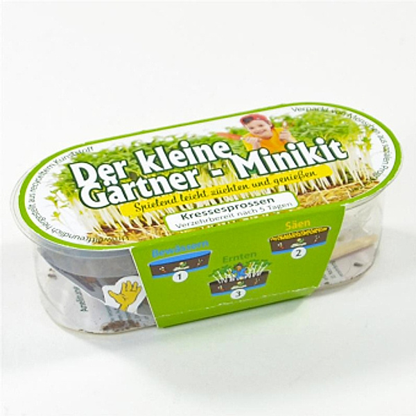 Der kleine Gärtner - Minikit, Kresse-Set