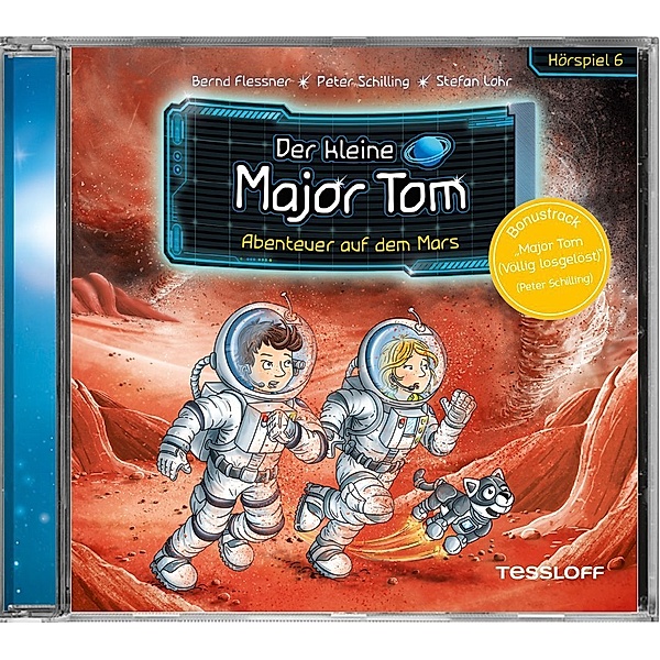 Der kleine Major Tom. Hörspiel 6. Abenteuer auf dem Mars,Audio-CD, Bernd Flessner, Peter Schilling