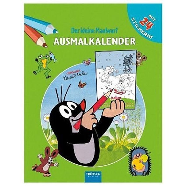 Der kleine Maulwurf Ausmalkalender