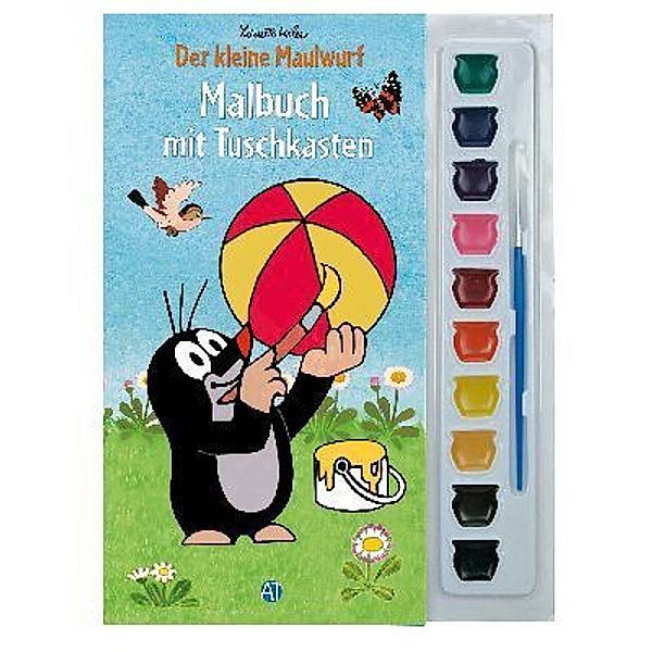 Der kleine Maulwurf / Der kleine Maulwurf, Malbuch mit Tuschkasten, Zdenek Miler