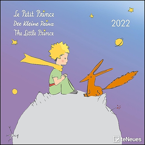 Der Kleine Prinz 2022 - Wand-Kalender - Broschüren-Kalender - 30x30 - 30x60 geöffnet - Kinder-Kalender - Illustrationen, Antoine de Saint-Exupéry