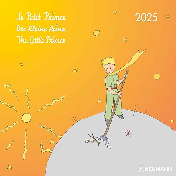 Der Kleine Prinz 2025 - Wand-Kalender - Broschüren-Kalender - 30x30 - 30x60 geöffnet - Kinder-Kalender - Illustrationen, Antoine de Saint-Exupéry