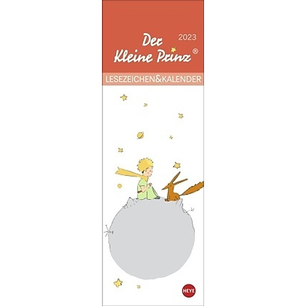 Der Kleine Prinz Lesezeichen & Kalender 2023. Lesezeichenkalender mit Motiven aus dem Kinderbuch-Klassiker. Mini-Kalende