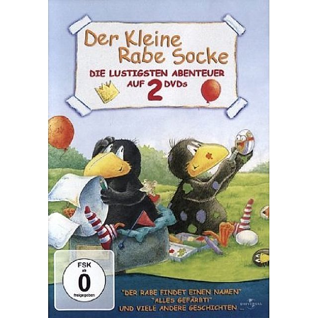Der kleine Rabe Socke - Die lustigsten Abenteuer auf 2 DVDs Film |  Weltbild.de