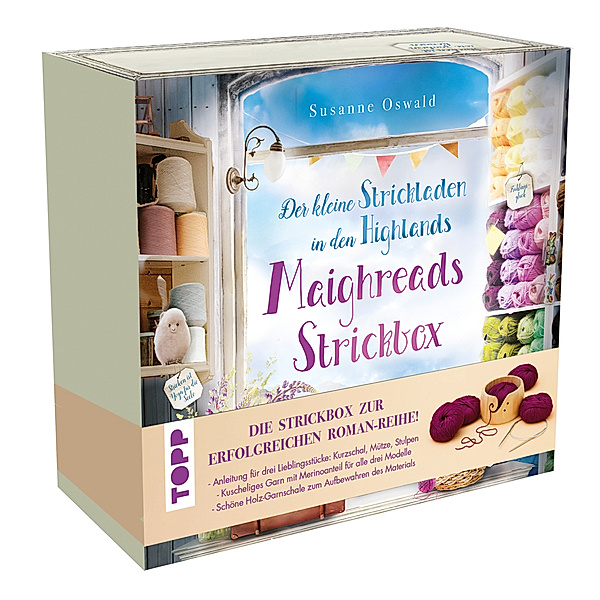 Der kleine Strickladen in den Highlands. Maighreads wunderbare Strickbox. Anleitungen und Material für 3 Modelle, Susanne Oswald