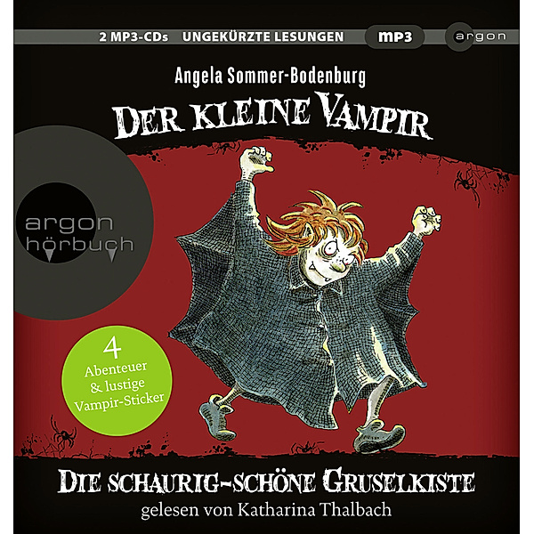 Der kleine Vampir - Die schaurig-schöne Gruselkiste,2 Audio-CD, 2 MP3, Angela Sommer-Bodenburg