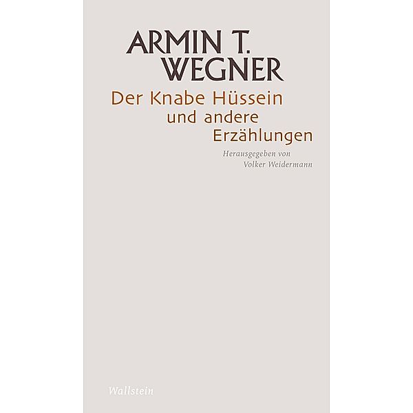 Der Knabe Hüssein und andere Erzählungen, Armin T. Wegner