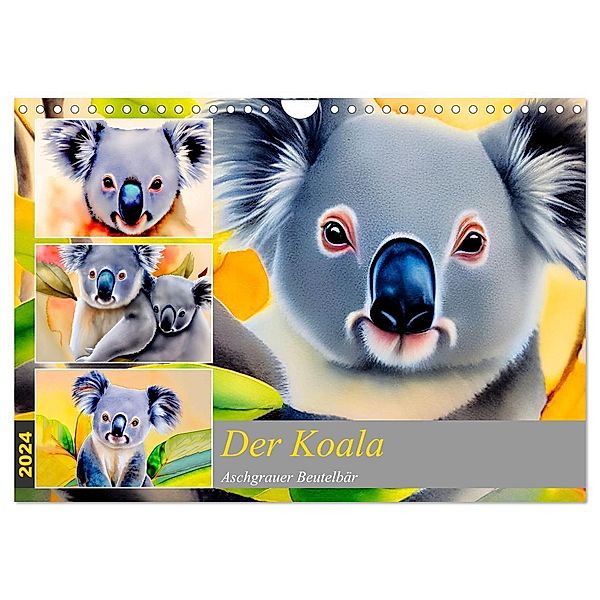 Der Koala 2024. Aschgrauer Beutelbär (Wandkalender 2024 DIN A4 quer), CALVENDO Monatskalender, Steffani Lehmann