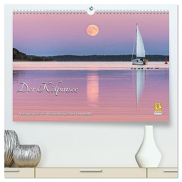 Der Kölpinsee - Naturparadies der Mecklenburgischen Seenplatte (hochwertiger Premium Wandkalender 2024 DIN A2 quer), Kunstdruck in Hochglanz, André Pretzel - FotoPretzel